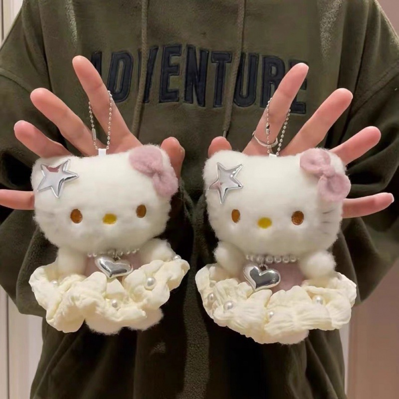 かわいいセーターktトレンディなクールなパフスリーブミニバッグドレスぬいぐるみおもちゃペンダントキーホルダーぬいぐるみ飾り|undefined