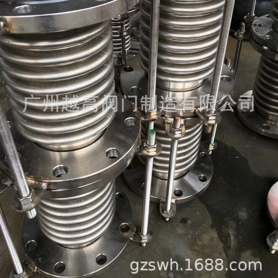 304.316不锈钢法兰软管 波纹管 伸缩节 波纹补偿器 橡胶软接头
