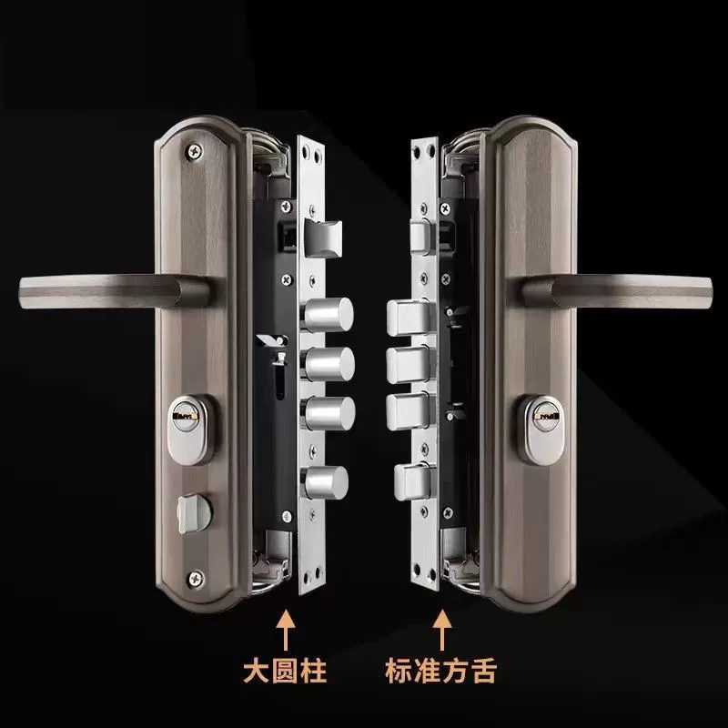 Universal lock for home use, light panel, set for fencing, anti-theft, collision protection
