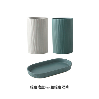 Tubo de palillos de almacenamiento de cocina nórdica tubo de palillos de cerámica con placa de drenaje palillos domésticos jaula palillos de hotel estante palillos cesta estante de almacenamiento