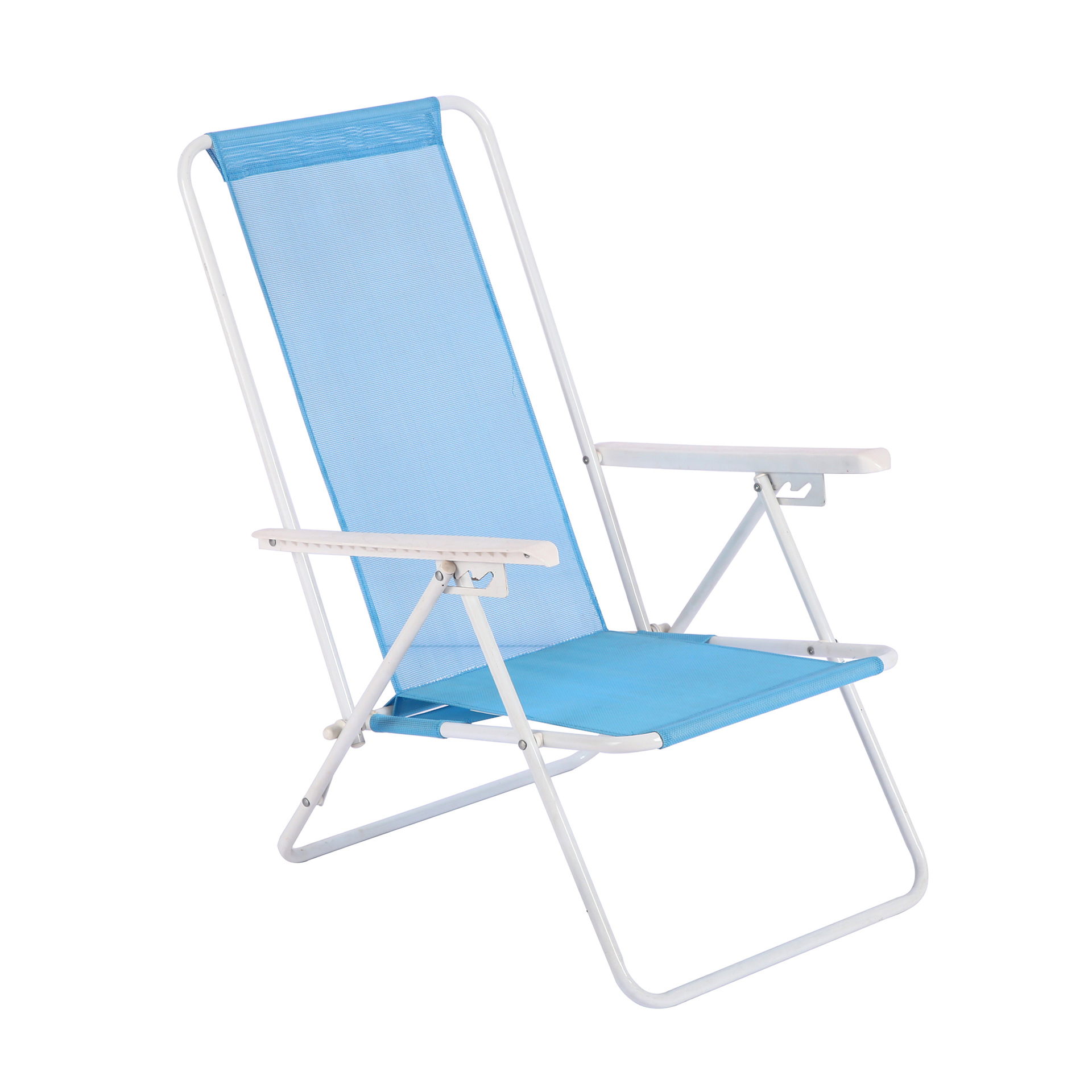 Transfronteriza al aire libre portátil plegable Silla de acero Oxford tela doble silla Silla de playa respaldo silla plegable al por mayor