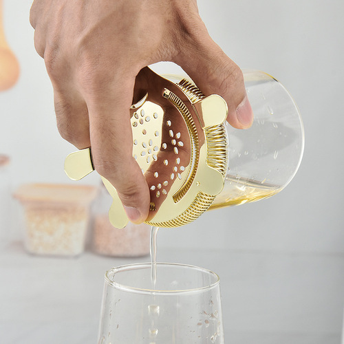 Manufacturer wholesale 304 stainless steel wine filter flower filter cocktail bartending tools bar bartending filter