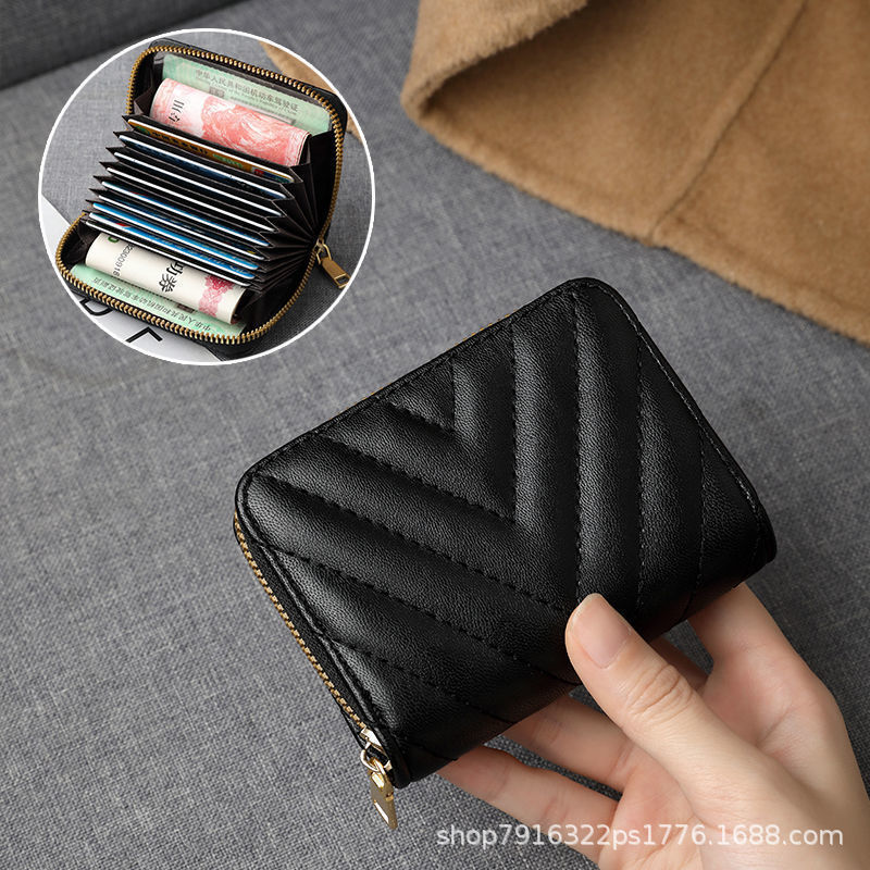 Nueva explosión inswind multi-tarjeta billetera popularidad en línea nicho bolsa de tarjetas para mujeres exquisita alta calidad gran capacidad spot transfronterizo