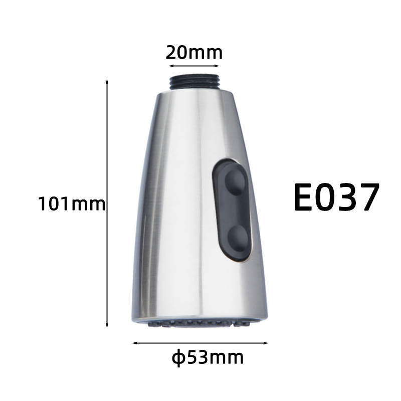Kitchen pull-out faucet, showerhead, retractable replaceable head, dishwashing and kitchen sink pressurized anti-splash water outlet accessories undefined