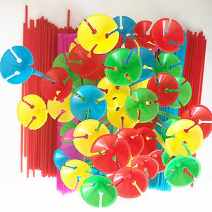 Factory Direct balloon color support Rod 42cm plastic support Rod accessories Cup stick shopping mall opening advertising balloon mop