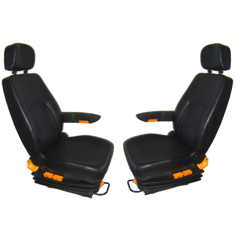 Suspensión de aire airbag amortiguación asiento solo apoyabrazos alto respaldo asiento del conductor ajustable asiento del conductor del camión pesado