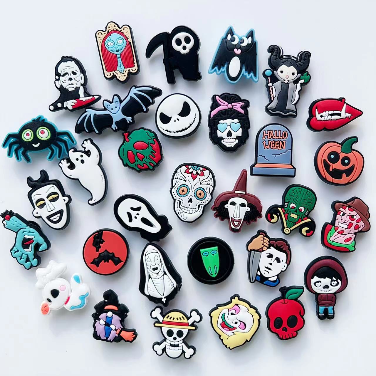 新款万圣节系列 跨境电商卡通DIY鞋花鞋扣洞洞鞋装饰时尚辅件