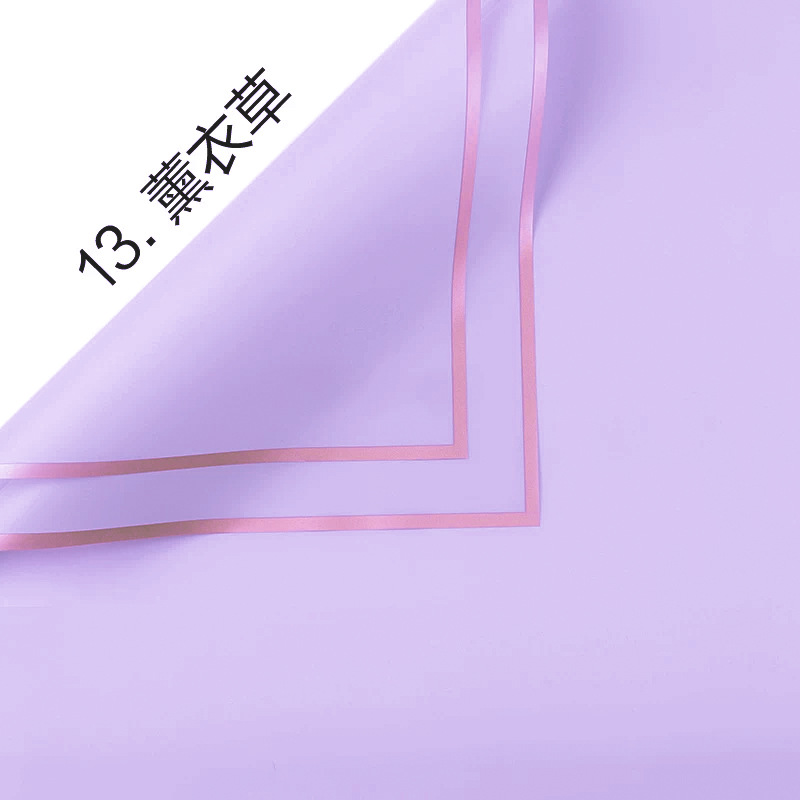Película de gelatina Papel de embalaje impermeable al por mayor Material de embalaje de ramo de sensación de alta calidad Arte floral Phnom Penh Papel de embalaje de flores mate