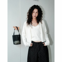 【特价不退不换】原180元 花边吊带毛织季女装两件套装毛衣257352