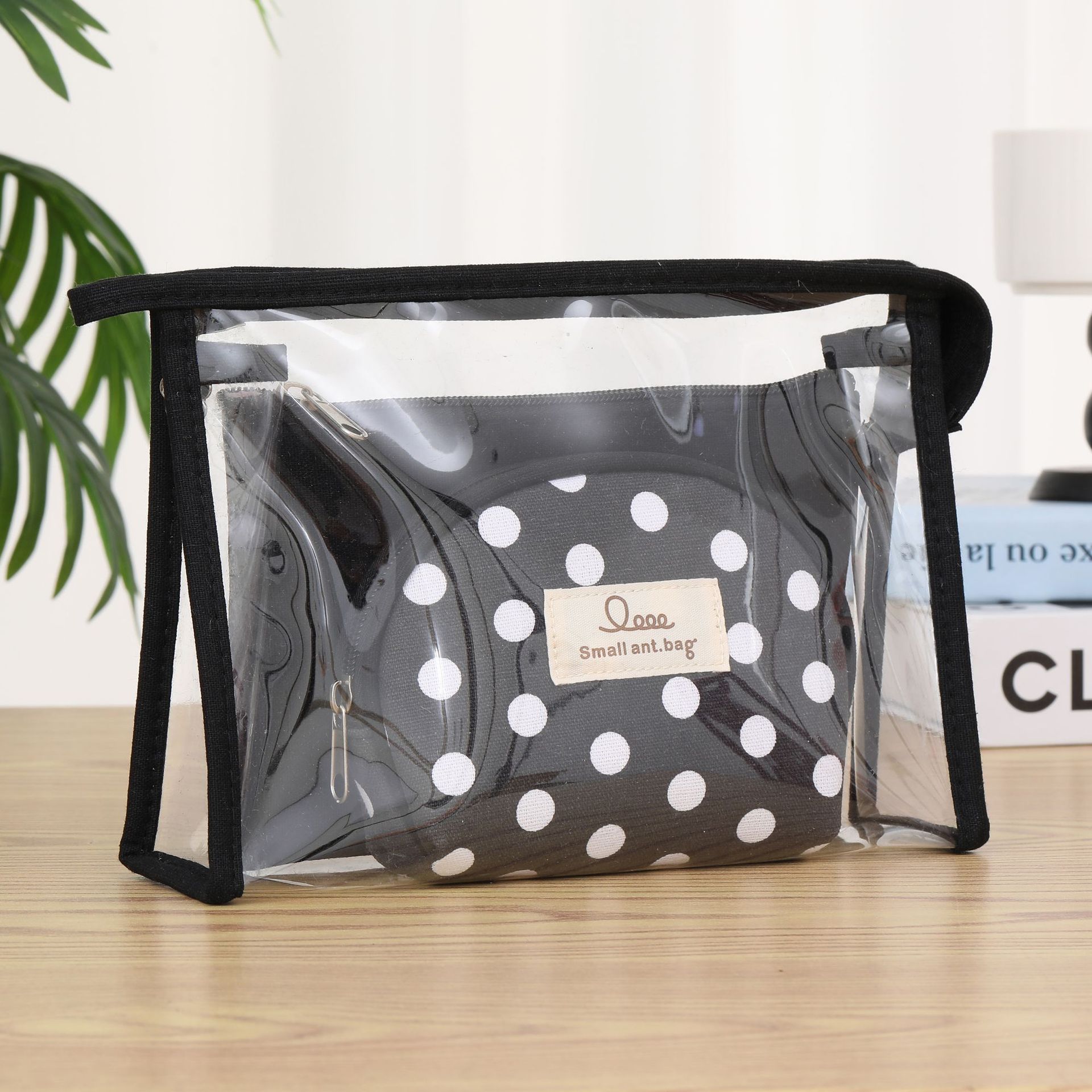 Bolsa de maquillaje transparente de PVC al por mayor tres piezas de viaje bolsa de lavado mujer al aire libre bolsa de almacenamiento impermeable de gran capacidad image 7