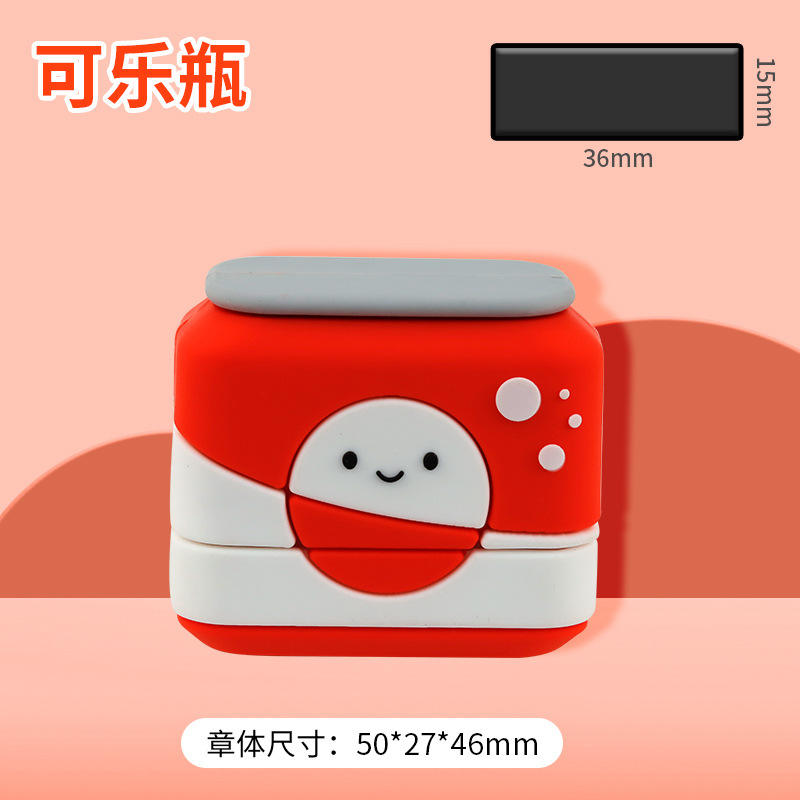 Epoxi muñeca de dibujos animados simulación alimentos niños nombre sello material al por mayor bebé entrada suministros Kindergarten