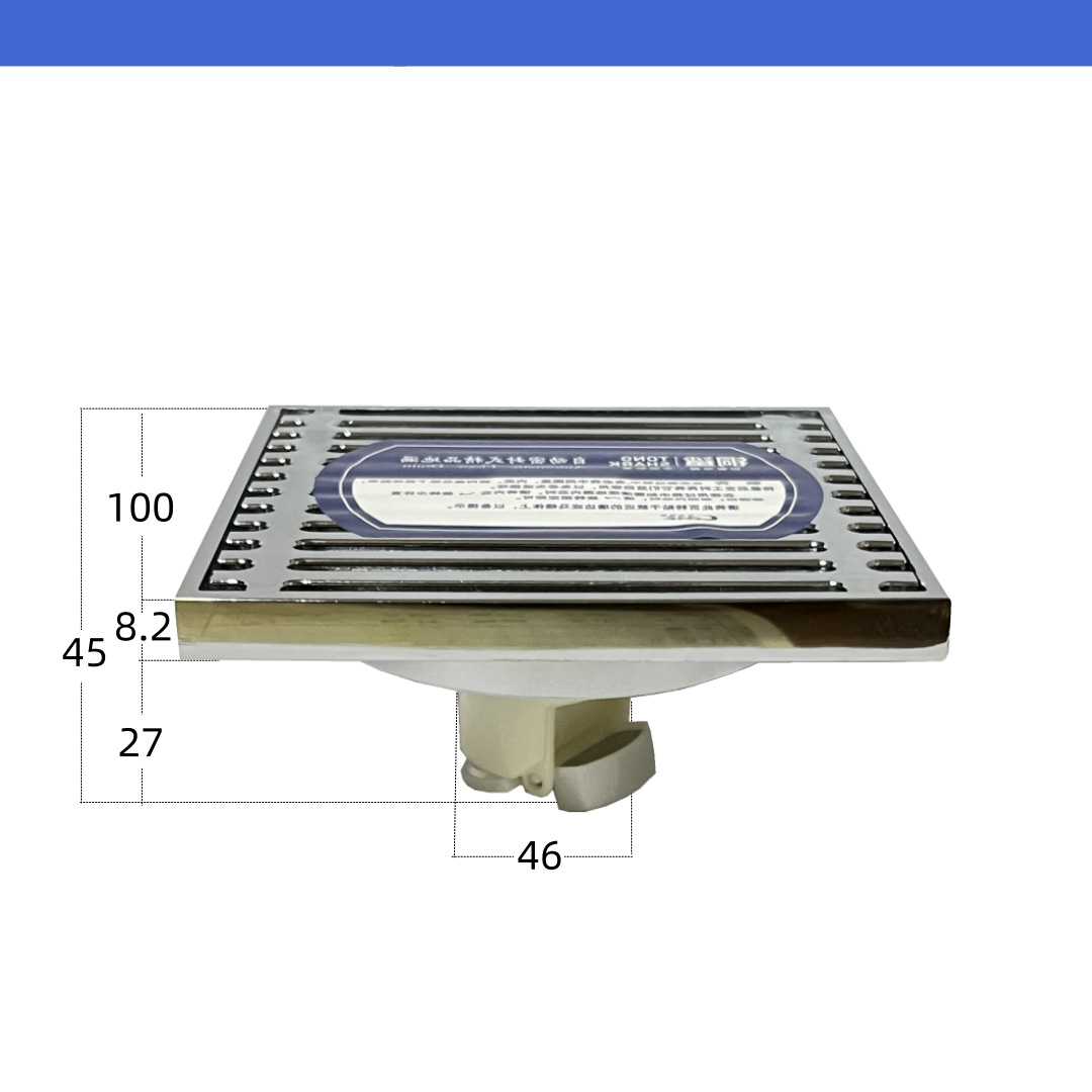 40小口四方铜地漏规格