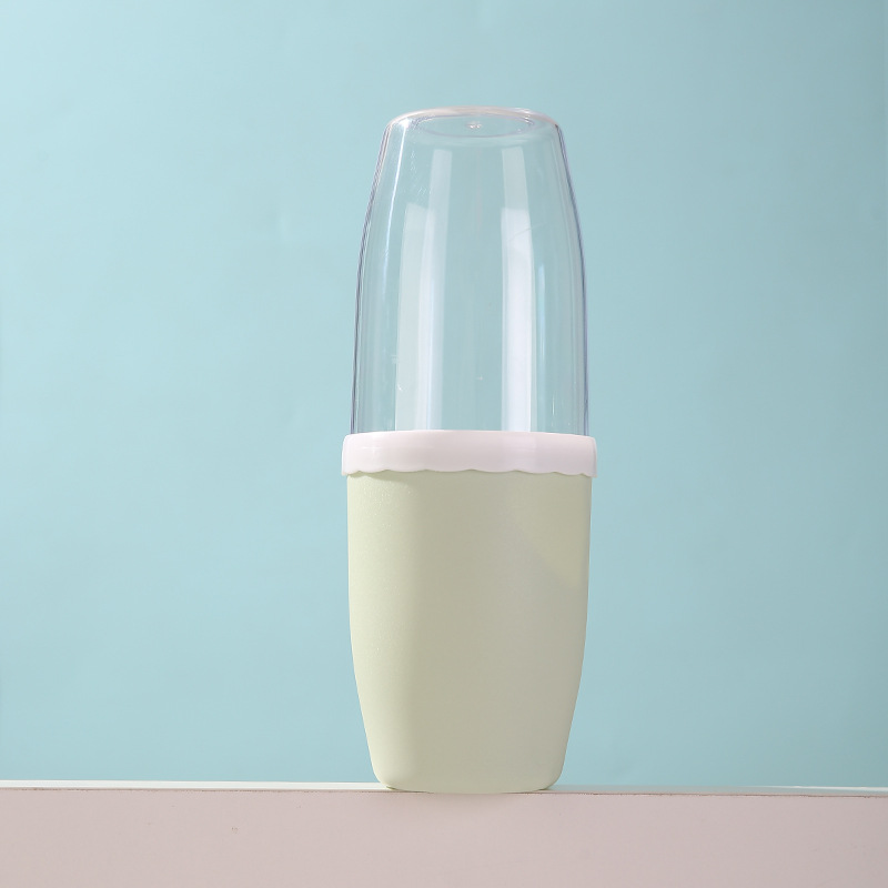 Einfacher Haushaltsbehälter Zahnpasta, tragbares Reiseset für Paare, Etui, Aufbewahrungsbecher für Zahnbürsten_voghion.com