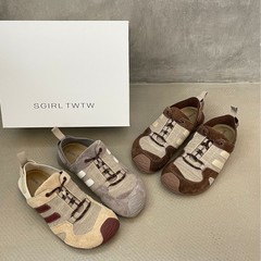SGIRL TWTW复古休闲运动德训阿甘鞋女2025新款舒适网面透气板鞋潮