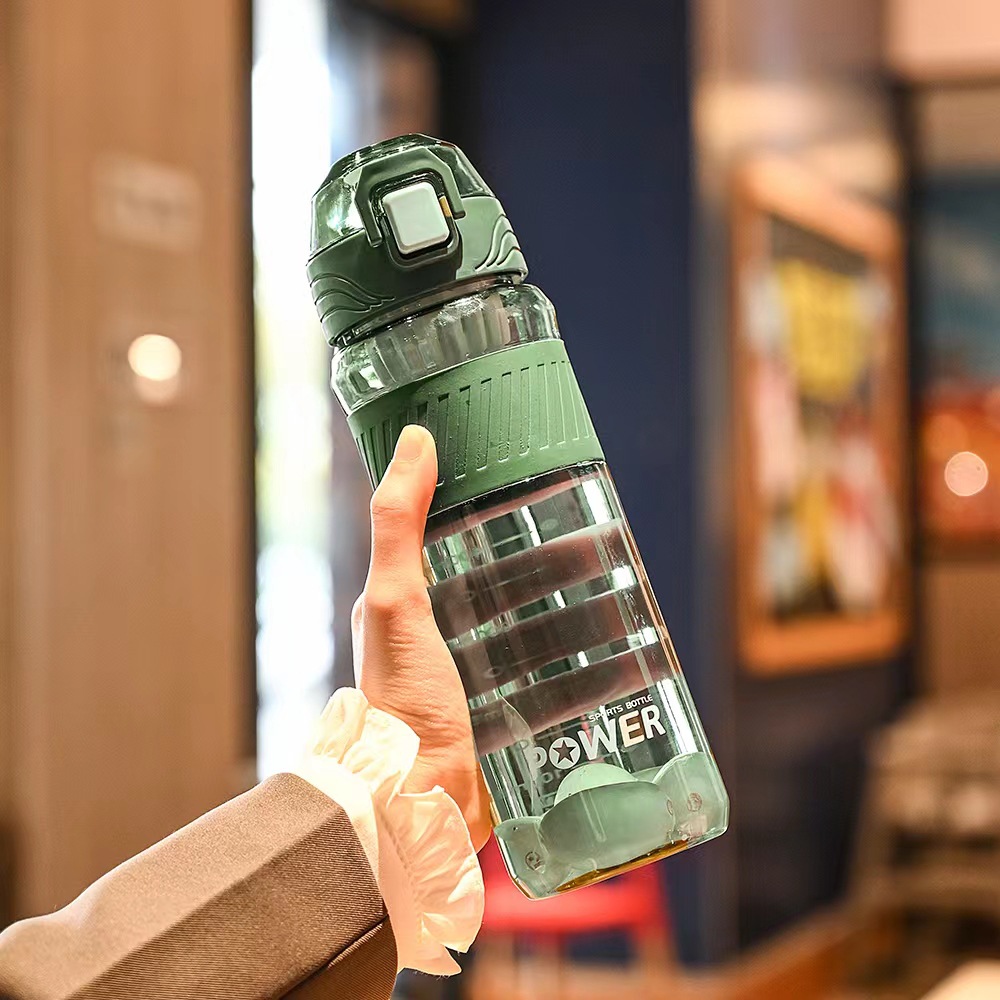 Mingtong 2327 gran capacidad taza de plástico con escala portátil hervidor deportes al aire libre Internet celebridad fitness adultos bebida directa