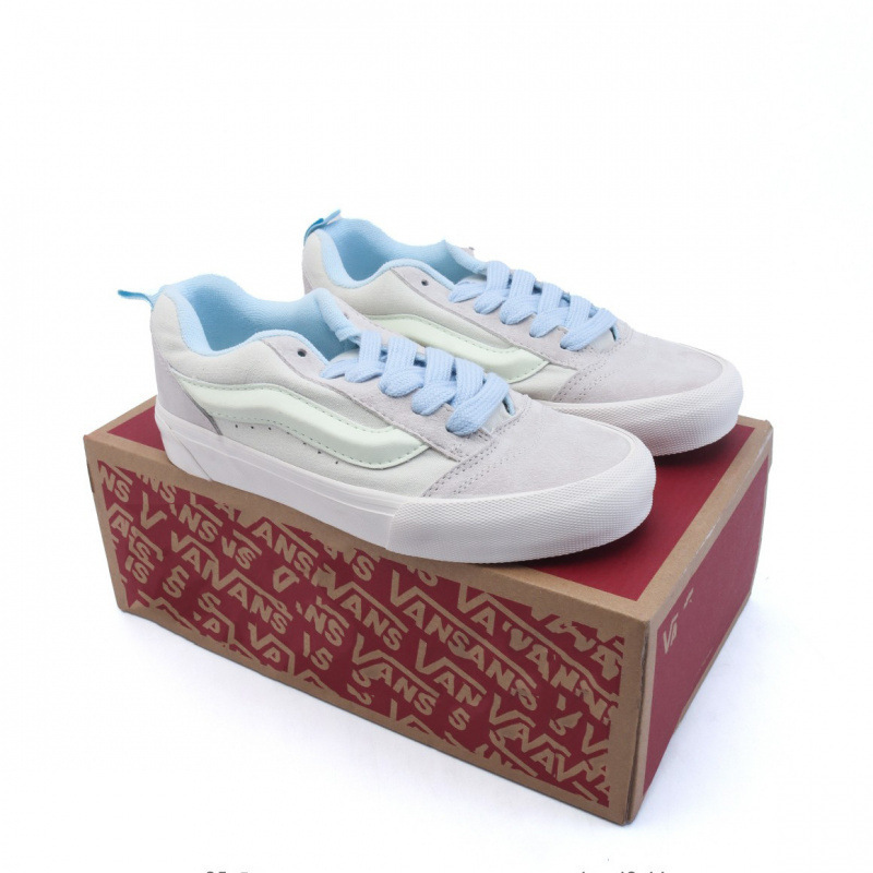 Vans Large Logo Bread Shoes Fat Version Sneakers Skool Dr Oxford Sole Skateboard Shoes Vulcanized Thick-Soled Casual Shoes