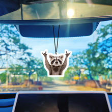 干脆面跨境新款汽车后视镜挂件车载香片香薰香氛卡片定 制批发