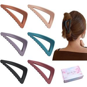 Aitong Corea del Sur accesorios para el cabello ins simple triángulo horquilla temperamento helado pinza Cabeza trasera updo tiburón pata