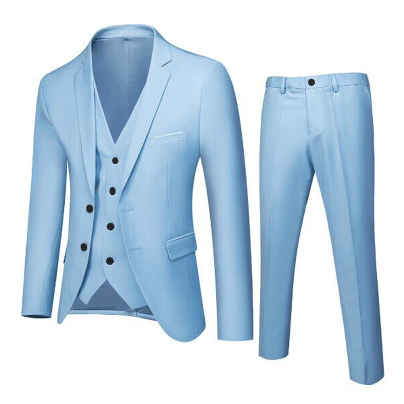 Traje de traje casual de los hombres de verano de alta calidad de estilo coreano de moda traje pequeño chaqueta sola primavera y otoño delgada