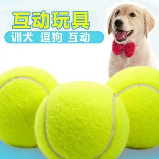 Dog Toy Ball for Border Collie, Golden Retriever, and Other Dogs, Durable and Chew-Resistant, Suitable for Walking and Training Puppies and Pet Dogs, Tennis Ball