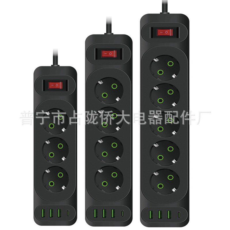 conector de expansión inteligente transfronteriza agujero especial enchufe de fila de agujeros multifunción enchufe de fila de oficina enchufe de fila de casa placa de cable de arrastre