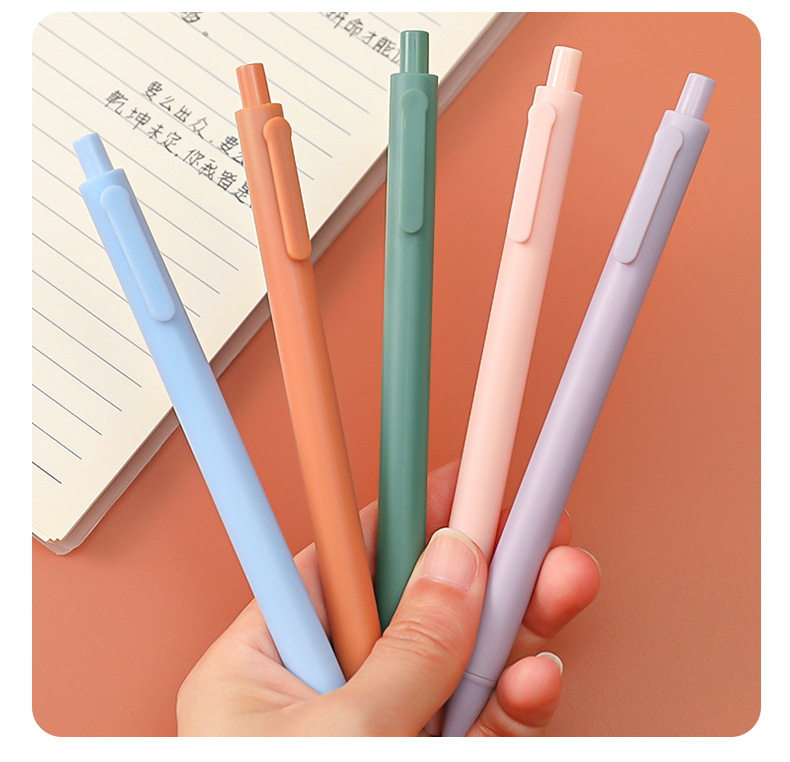 Fashion Simple Macaron Color Press Gel Pen display picture 1