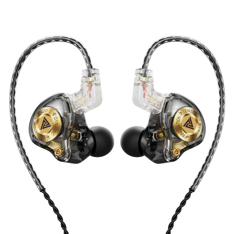 QKZ ENZO PRO Enzo 携帯電話ヘッドフォン インイヤー重低音ワイヤー制御交換可能なワイヤー取り外し可能なヘッドフォン|undefined