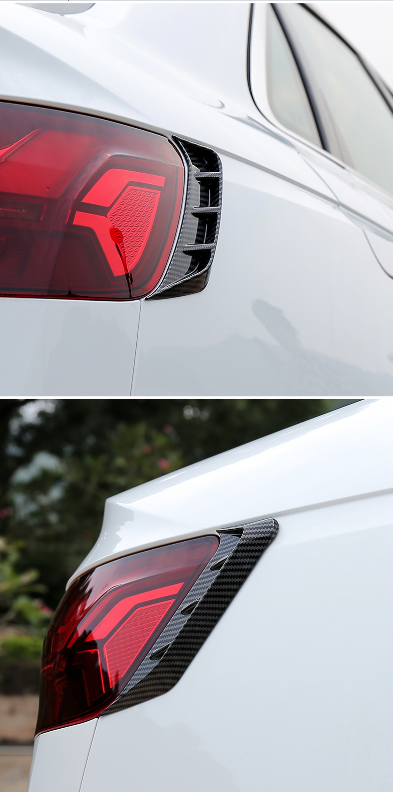 SuitAbLe for 17-2023 Audi A4L Modified RS4 AppeArAnce HeAdLight LAmp Eyebrow ReAr TAiL Light BLAck WArrior Surround