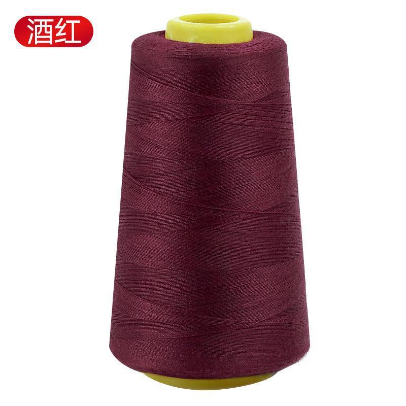 家用缝纫线宝塔线402彩色缝纫机线手缝缝衣服的平车涤纶细白|undefined