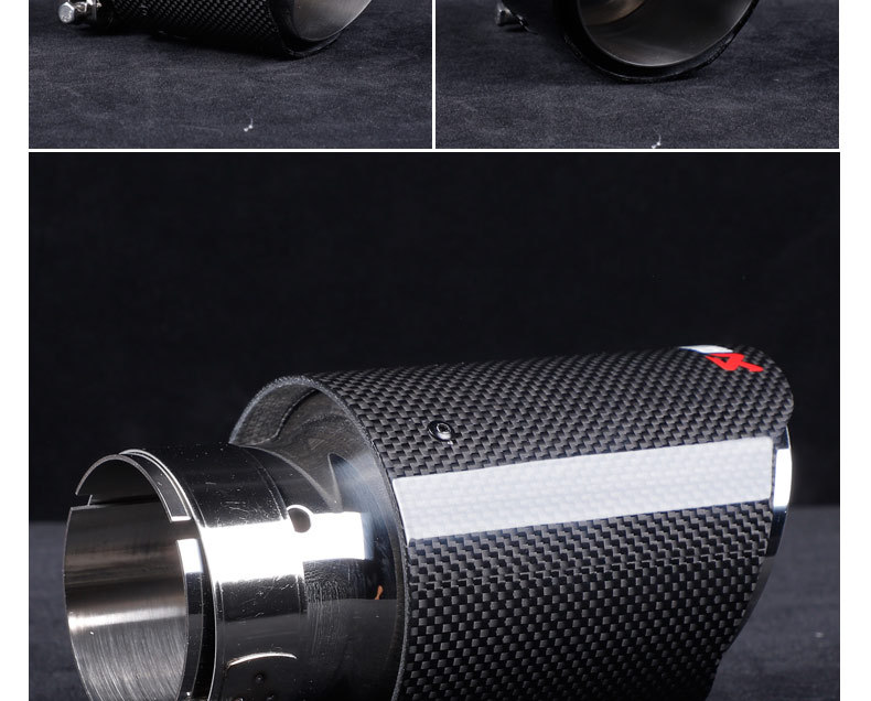 Factory direct sales, high-quality carbon fiber tailpipe for cross-border markets, stainless steel modified exhaust pipe, Scorpio AK tailpipe accessory