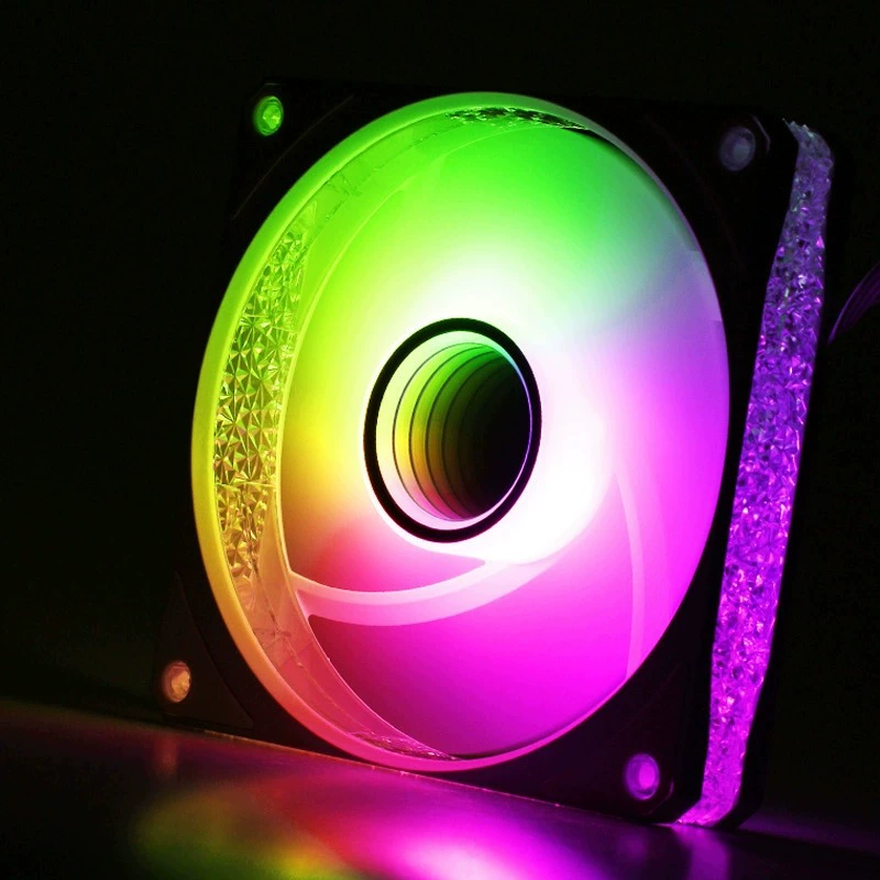 П cooling fan ARGB синхронизацию divine light 6 поколения 5V 3-пин компьютерного корпуса rgb контроль температуры 12см бесшумный