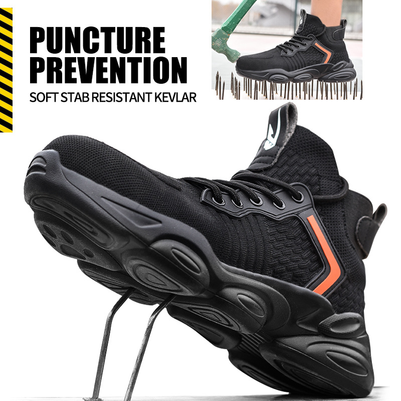 Transfronterizos nuevos zapatos de protección laboral de alta calidad anti-Smashing anti-piercing zapatos de trabajo de seguridad transpirables ligeros zapatos de seguridad para hombres image 3