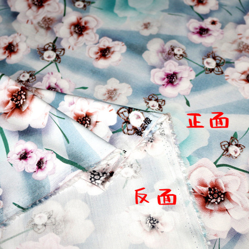 5YA1 wholesale Xiangyun satin cotton silk fabric high density 60 fine twill satin silk cotton silk artificial cotton gauze summer