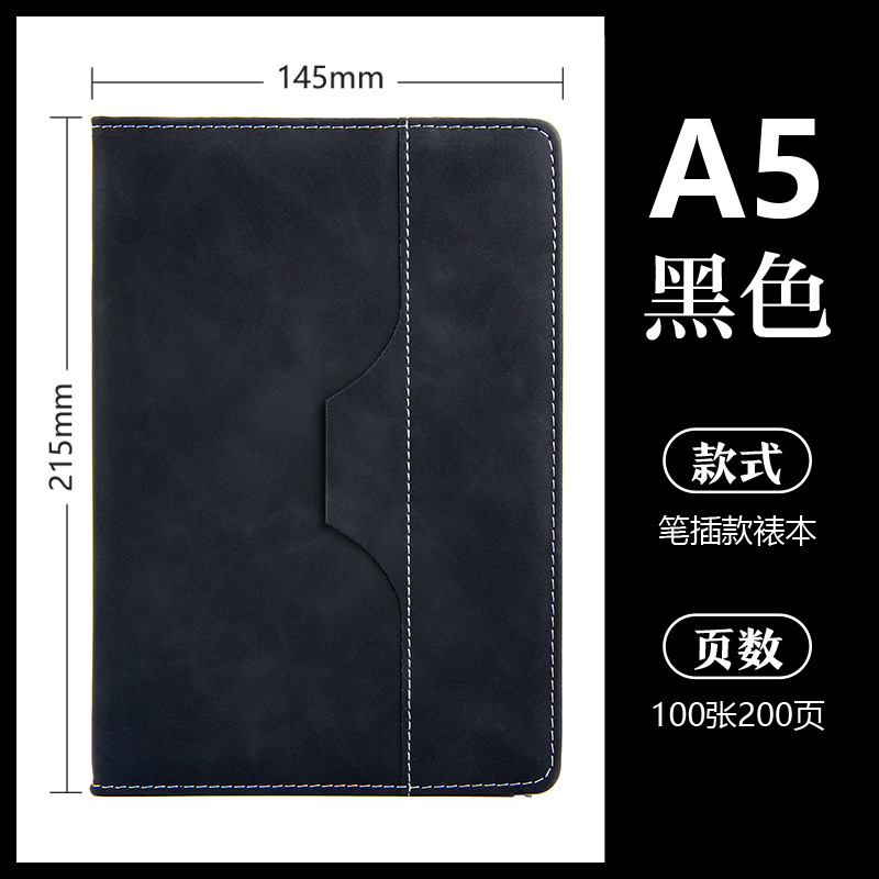 Cuaderno ejecutivo 2025 en stock, cubierta de cuero, ideal para oficina y negocios, personalizable con LOGO, venta al por mayor