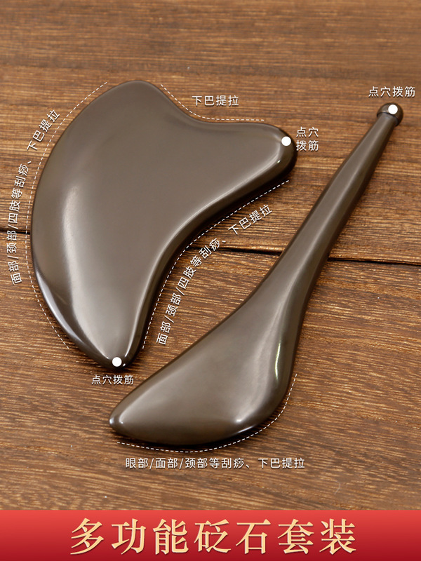 卸売りの玄黄の石は筋の棒をかき回して顔の目の部のマッサージ板の穴の位置を掻いて美容の棒の全身を通して抜きます。|undefined