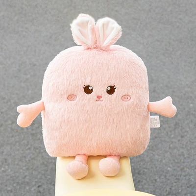 Elektromobil üçün bamper qoruyucu yastıqlar Child Seat Headrest, Universal - pink-bunny-20x25cm-front-and-rear-of-the-car-multiple-installations