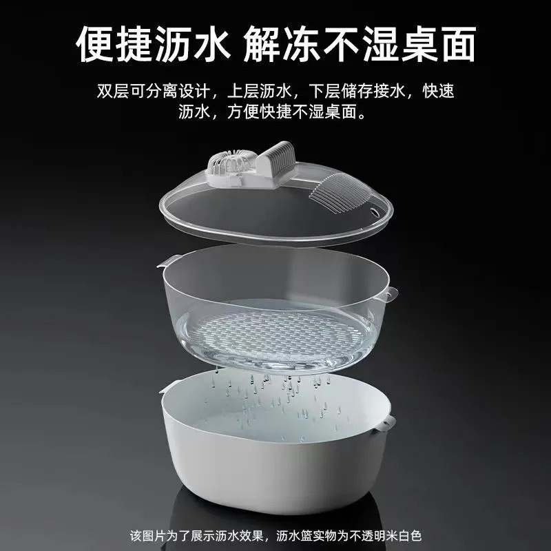 跨境解冻器四合一家用厨房快速肉类牛排食品保鲜化冰机解冻神器|undefined