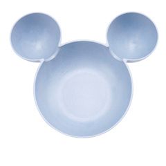 Wheat Straw Dinner Plate for Home, Cartoon Style, for Children's Supplementary Food, Rice Bowl, Kindergarten Baby Tableware, Gift, Logo Printing Available