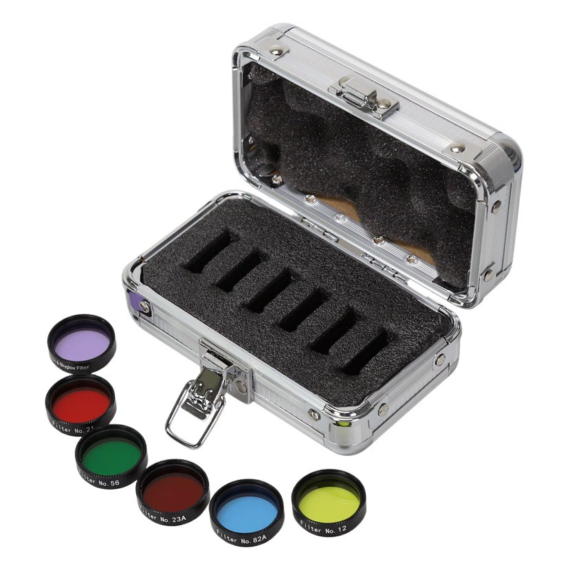 Datyson Night Eagle 6-цветный набор желтый оранжевый красный зеленый синий фиолетовый лунный фильтр туманности с алюминиевой коробкой 5P9971K