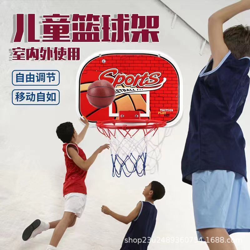 Directo de fábrica punzón-libre de tiro montado en la pared Marco de baloncesto interior entrenamiento deportivo al aire libre tiro colgante tablero de juguete