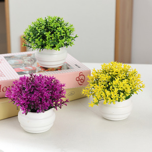 Simulated Potted Plants with Pots Milan Potted Plants Home Desktop Decoration Ornaments Green Plants Fake Flowers Landscaping Photography Props Wholesale