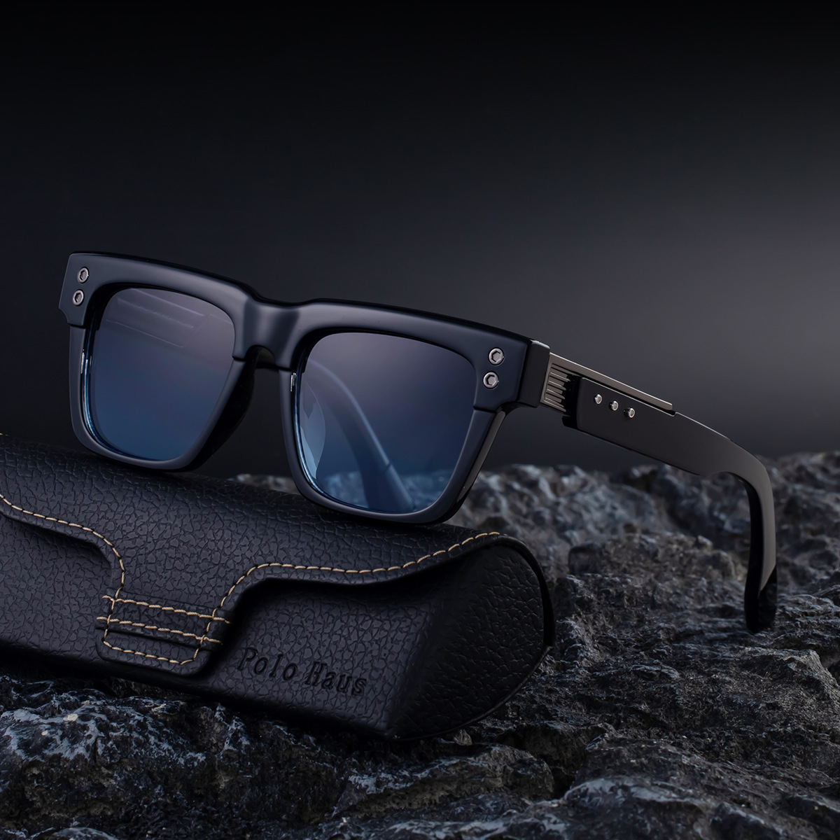 2025 nuevas gafas de sol de montura cuadrada estilo vapor punk para hombre gafas de sol de montura grande de alta gama para hombre sunglasses para hombre