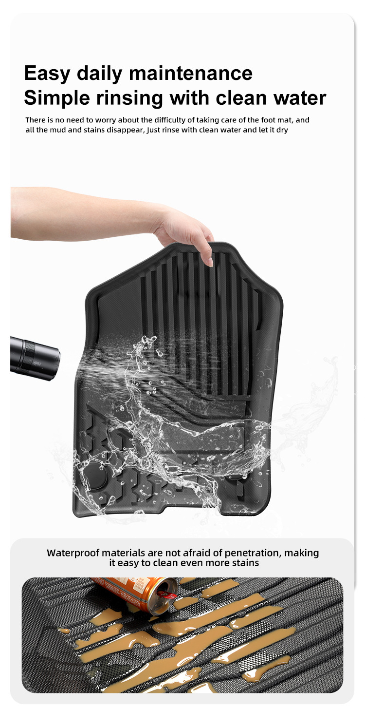 Suitable for 19-24 Dodge Ram 1500 Car Floor Mats Waterproof and Fully Environmentally Friendly Tpe Floor Mats