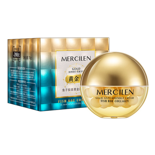 Mengxi blue caviar collagen gold anti-wrinkle cream moisturizing, moisturizing and firming skin gold pill upgraded version filler cream