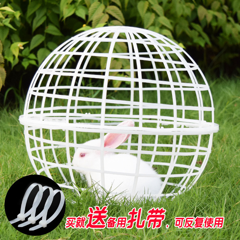 走地鸡笼子塑料球形鸡笼圆形兔笼可滚动景区走动觅食散养鸡笼网红|undefined
