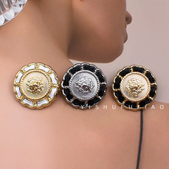 英倫獅頭金屬紐扣外套小香女裝扣子皮草呢大衣毛衣花型裝飾扣