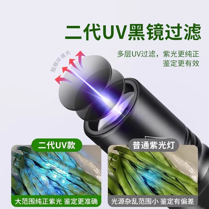 紫光灯鉴定专用蔬菜波尔多液蓝矾检测笔猪肉防腐剂检测荧光剂检测|undefined