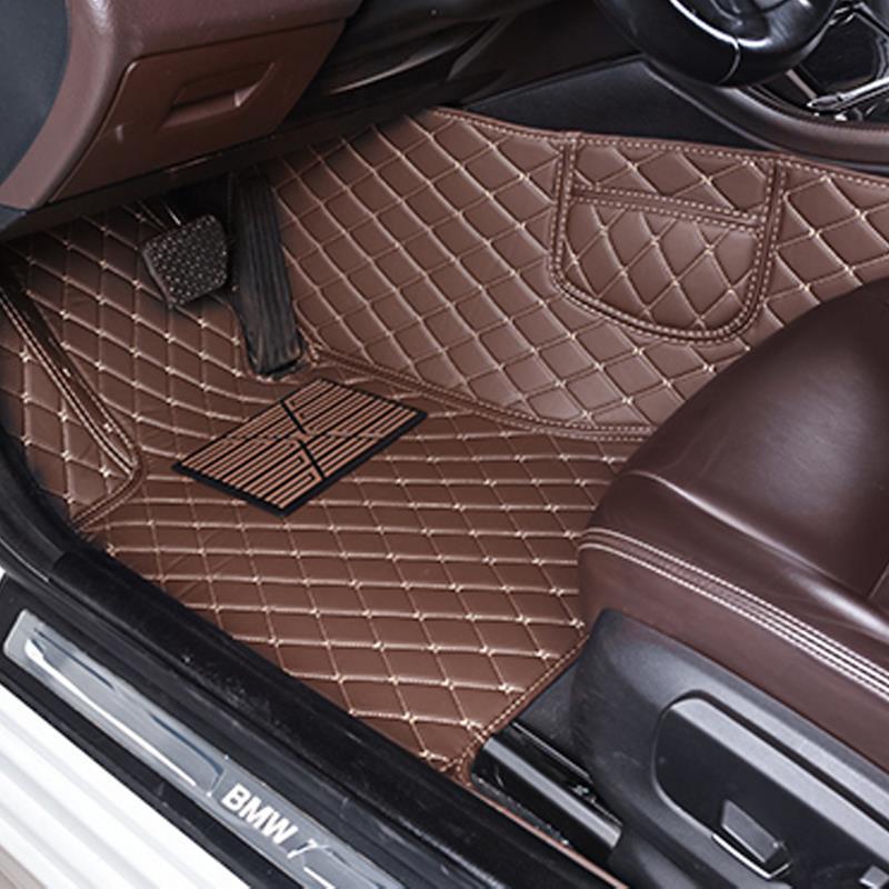 Car floor mat, main cab, single piece, double-layer wire ring, fully surrounds the front and passenger seats, and the rear special floor mat is large