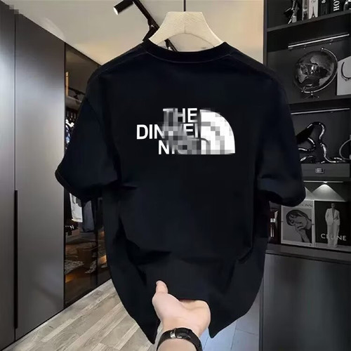 Heavyweight trendy brand pure cotton printed men's short sleeve T-shirt 2025 new summer hot-selling fashion casual round neck T-shirt