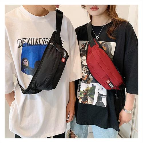 ins trendy brand chest bag men's casual Japanese shoulder bag boys small backpack trend crossbody bag men's new waist bag